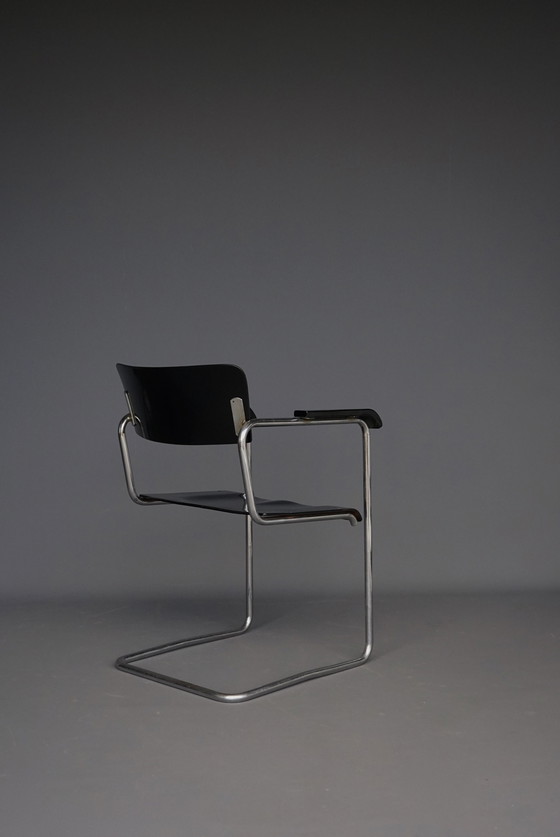 Image 1 of Tubular Frame Chair From Ems Overschie, 1930s