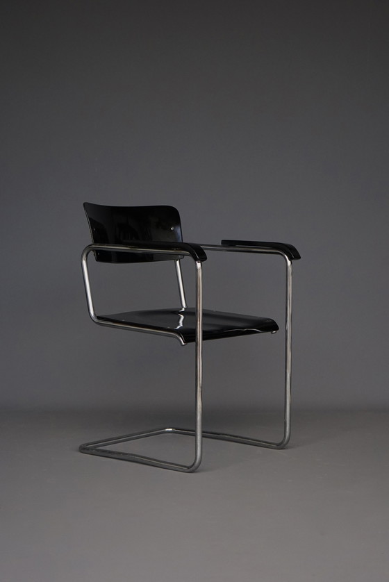 Image 1 of Tubular Frame Chair From Ems Overschie, 1930s