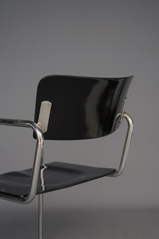 Image 1 of Tubular Frame Chair From Ems Overschie, 1930s