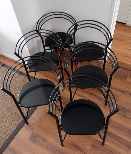 6x Tia ciatti chair black