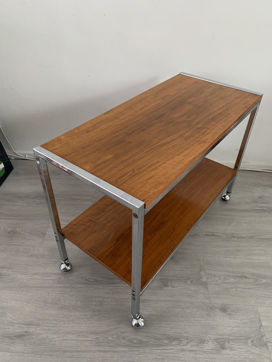 Image 1 of Mid-century 70s trolley/bar cart