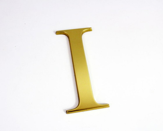 Image 1 of Lettera "I" in ottone vintage