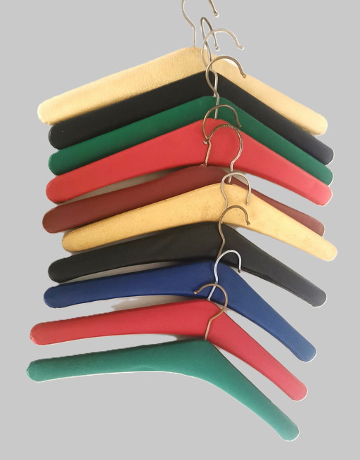10 Fifties Colored Coat hangers