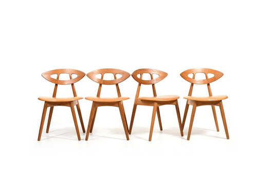 Eye Chairs by Ejvind A. Johansson, 1960s, Set of 4