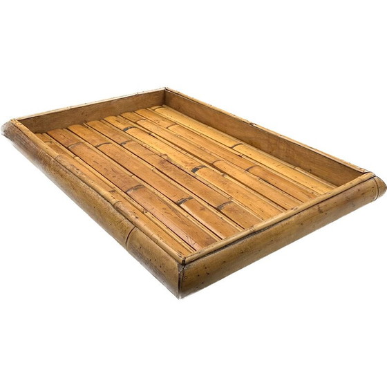 Image 1 of Vassoio vintage in bambù, Italia 1970