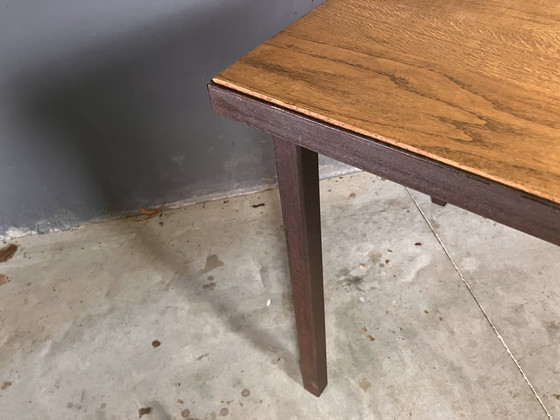 Image 1 of Industrial Table Desk Steel Solid Oak