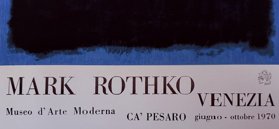 Image 1 of Mark Rothko: "Mostra Venezia, 1970".