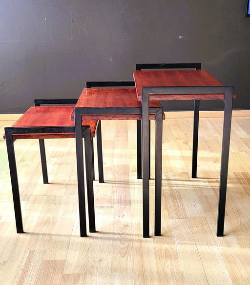 3x 70S' Teak nesting tables