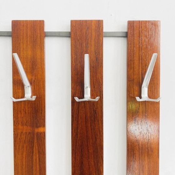 Image 1 of Danish design wall coat rack teak 1960's