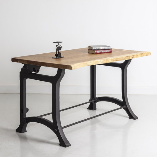 Workbench, Work Table With Cast Iron Legs