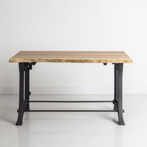 Workbench, Work Table With Cast Iron Legs