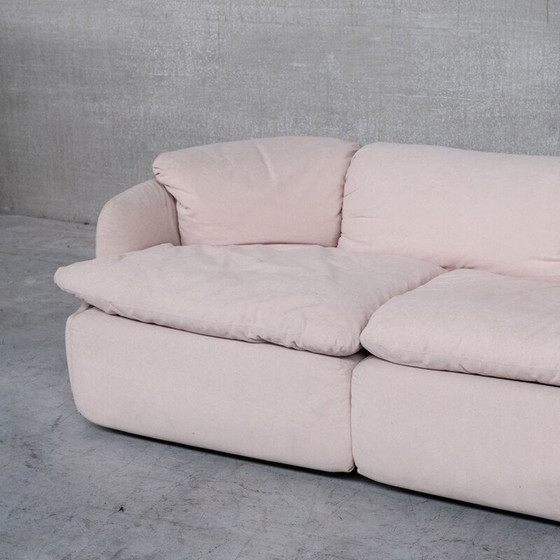 Image 1 of Mid-century "Confidential" two seater sofa by Alberto Rosselli for Saporiti, Italy 1972