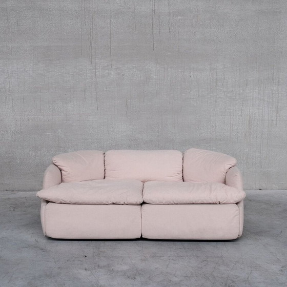 Image 1 of Mid-century "Confidential" two seater sofa by Alberto Rosselli for Saporiti, Italy 1972