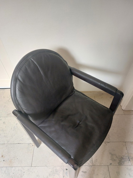 Image 1 of Dark Brown Armchair Bulo Memphis Style