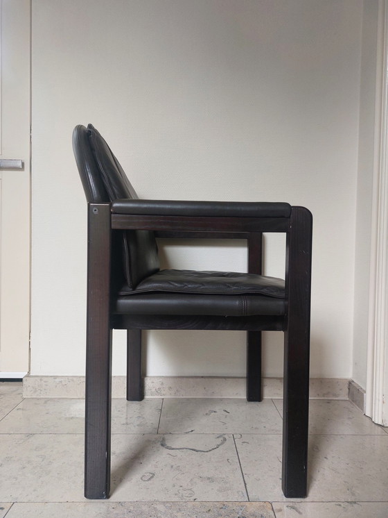 Image 1 of Dark Brown Armchair Bulo Memphis Style