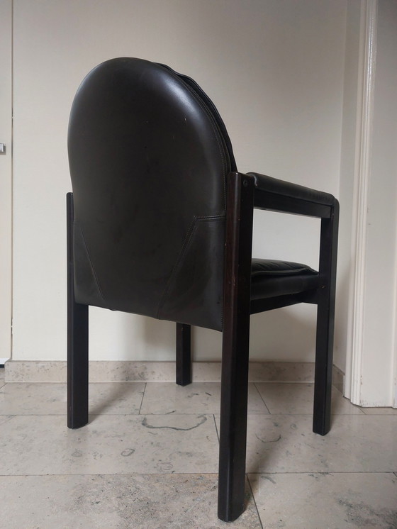 Image 1 of Dark Brown Armchair Bulo Memphis Style