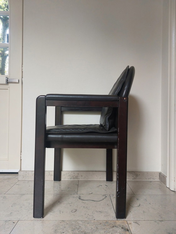 Image 1 of Dark Brown Armchair Bulo Memphis Style