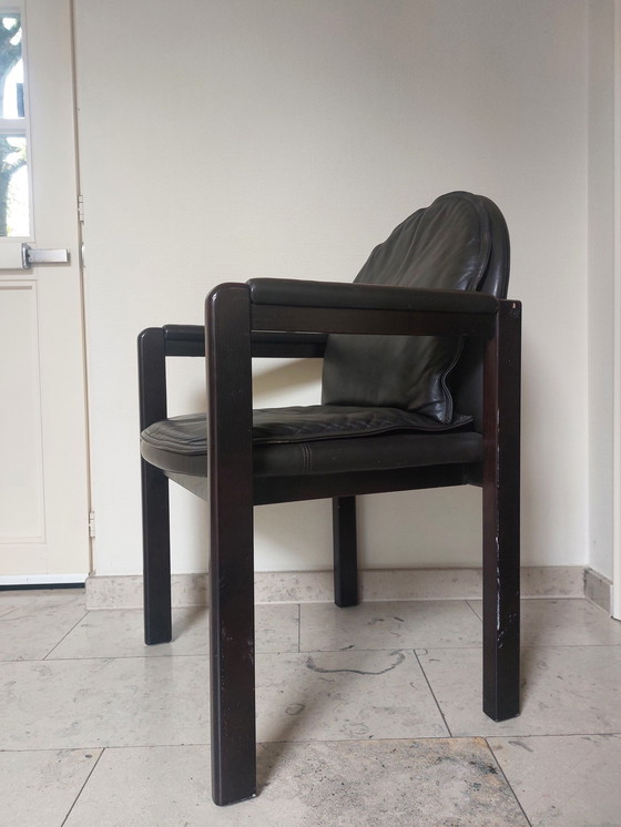 Image 1 of Dark Brown Armchair Bulo Memphis Style