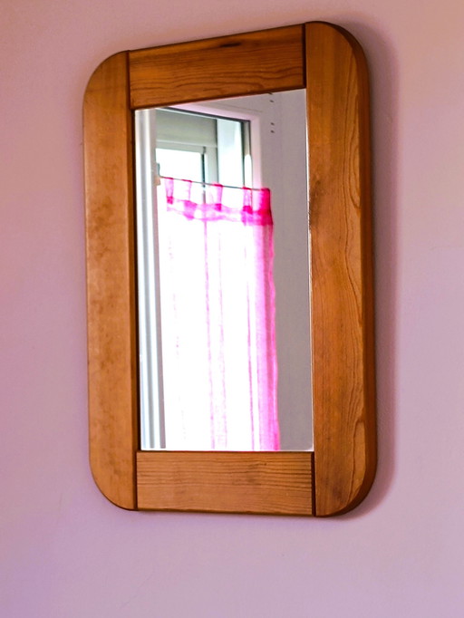 Solid pine mirror