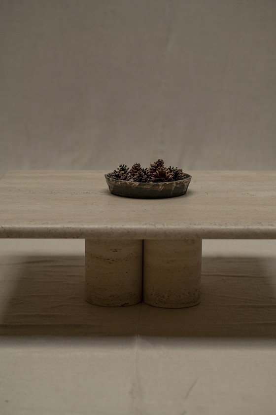 Image 1 of Travertine Coffee Table By Mario Bellini For Cassina