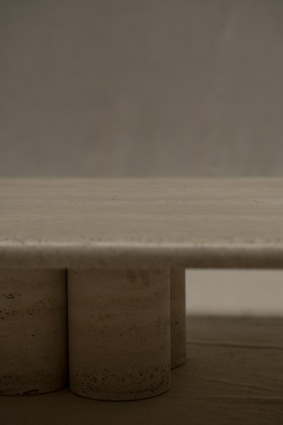 Image 1 of Travertine Coffee Table By Mario Bellini For Cassina