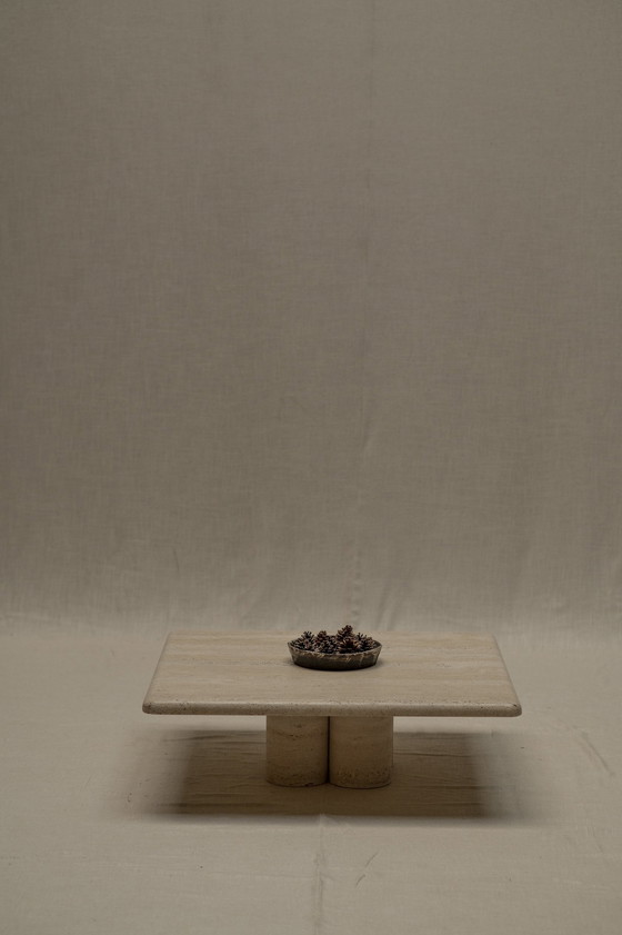 Image 1 of Travertine Coffee Table By Mario Bellini For Cassina