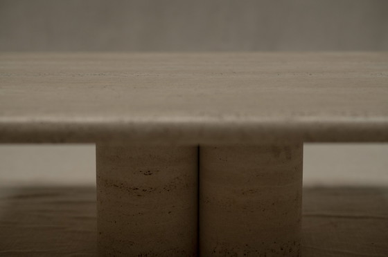 Image 1 of Travertine Coffee Table By Mario Bellini For Cassina