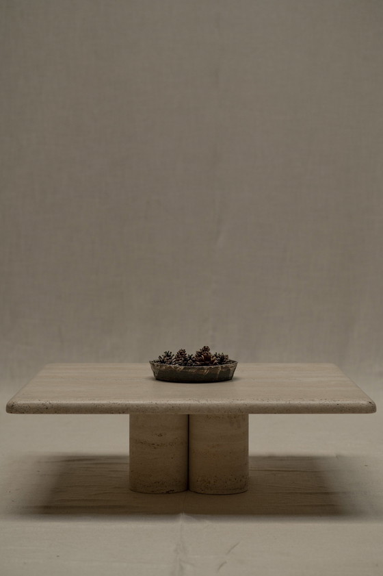 Image 1 of Travertine Coffee Table By Mario Bellini For Cassina