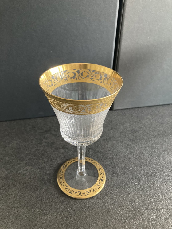 Image 1 of 6 verres à vin Saint-Louis Thistle Gold