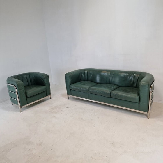 Image 1 of Vintage "Onda" sofa with armchair by De Pas, D'Urbino and Lomazzi for Zanotta, Italy 1985s