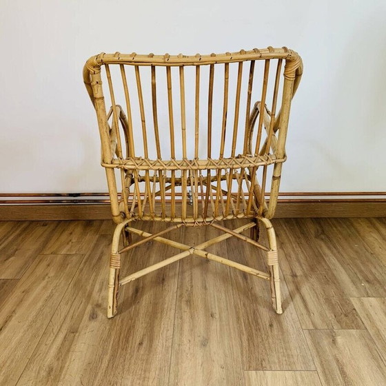 Image 1 of Vintage cubic rattan armchair