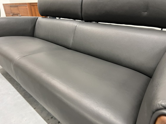 Image 1 of Leolux Goncharov Sofa 3 Seater Gray Arkadia Leather