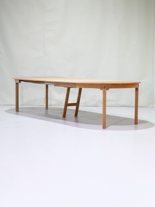 Extendable Dining Table Oak Danish Design 1960s