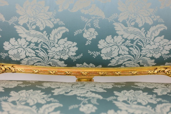 Image 1 of Louis XV Style Salon with Gilded Wood Frame, Circa 1880