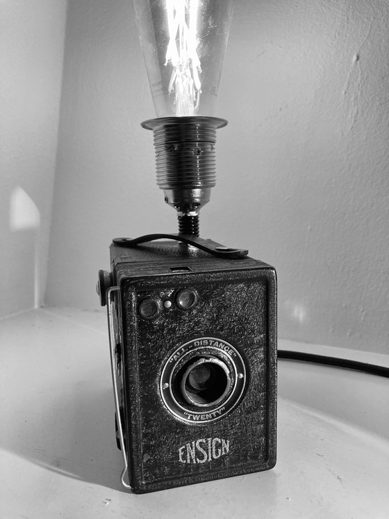 Image 1 of Camera Lamp Art Deco Style