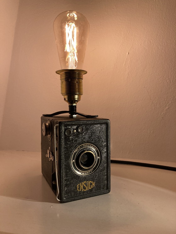 Image 1 of Camera Lamp Art Deco Style