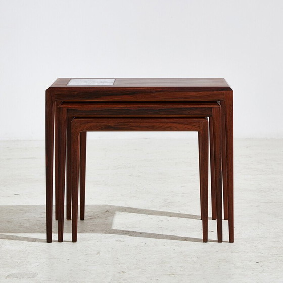 Image 1 of Vintage rosewood nesting tables by Johannes Andersen for Cfc Silkeborg