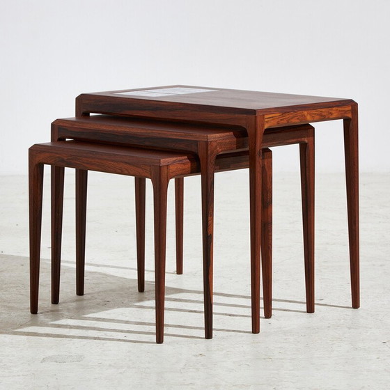 Image 1 of Vintage rosewood nesting tables by Johannes Andersen for Cfc Silkeborg