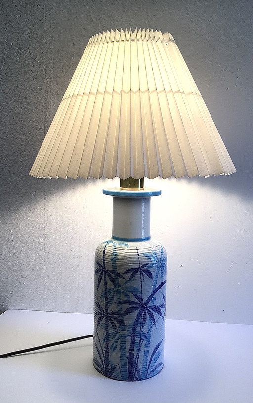 Vintage Bitossi Palm Table Lamp 1960s-70s
