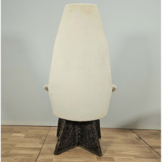 Image 1 of Pair of vintage epoxy and bronze base armchairs by Adrian Pearsall, 1960