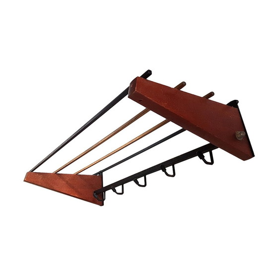 Image 1 of Mid-Century Wall Coat Rack