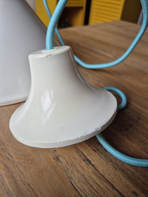 Image 1 of Lámpara colgante de metal blanco