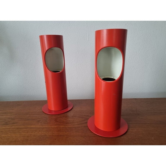 Image 1 of Pair of vintage table lamps by Josef Hurka for Napako, 1970