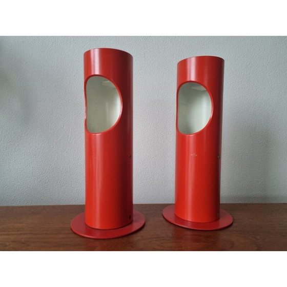 Image 1 of Pair of vintage table lamps by Josef Hurka for Napako, 1970