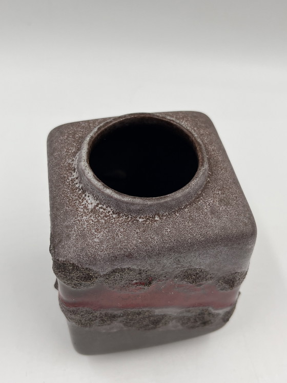 Image 1 of Strehla Fat Lava vase