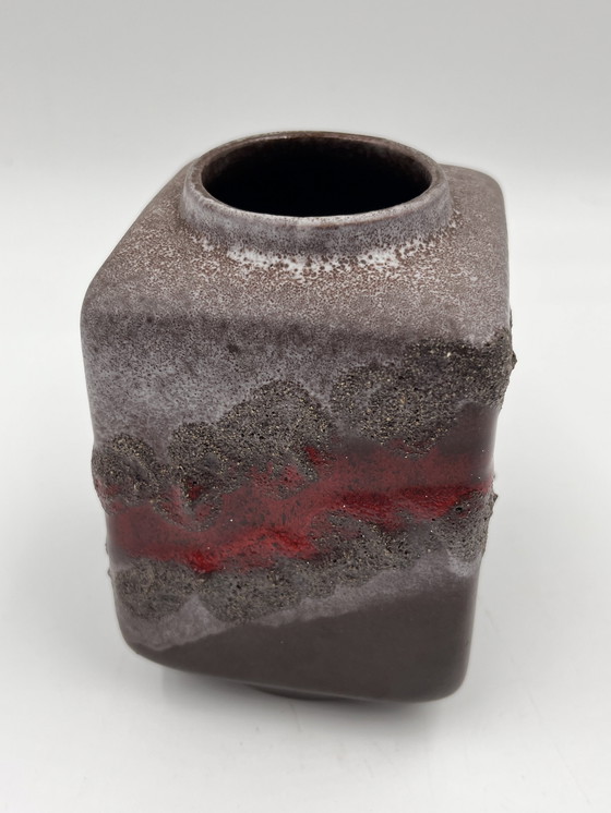 Image 1 of Strehla Fat Lava vase