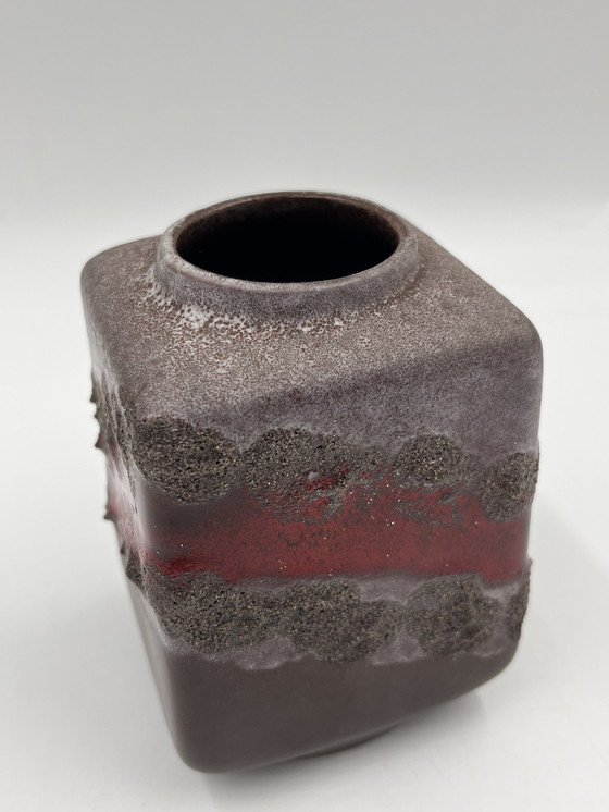 Image 1 of Strehla Fat Lava vase