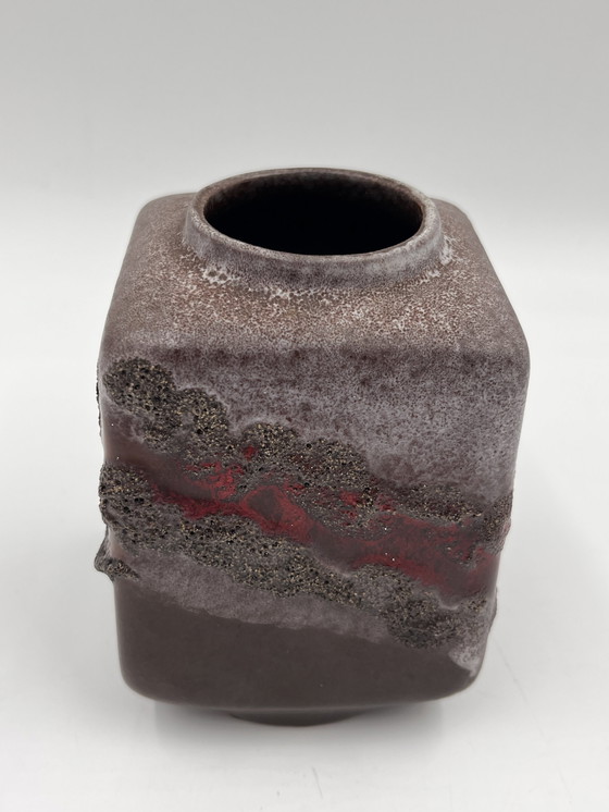 Image 1 of Strehla Fat Lava vase