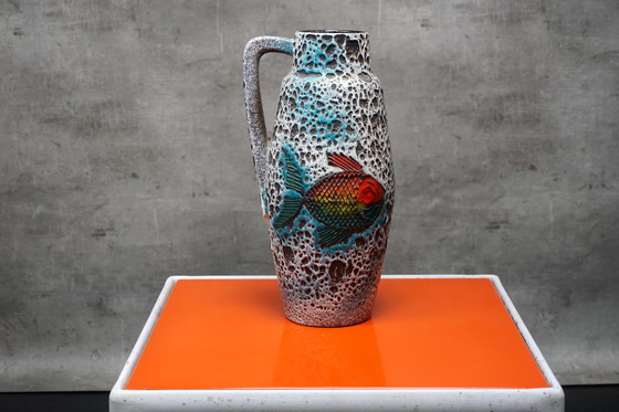 Image 1 of Vintage lava floor vase, Germany, 1960s