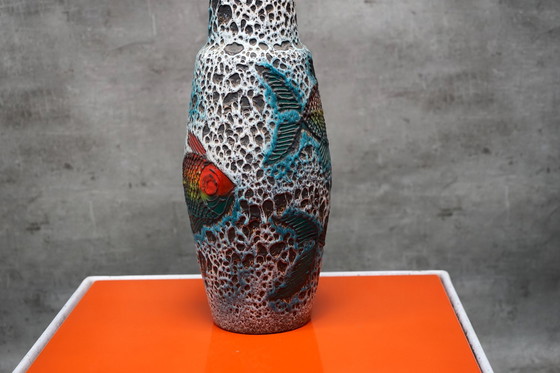 Image 1 of Vintage lava floor vase, Germany, 1960s